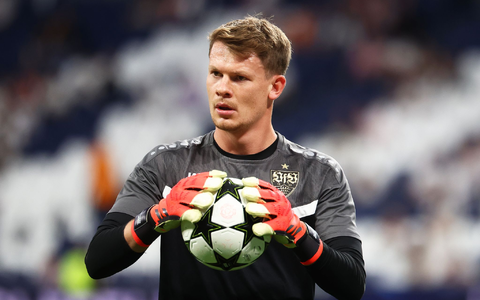 Stuttgart-Trainer Dieter Hoeneß traut Alexander Nübel die Rolle als Nationaltorhüter zu. - Foto: Jan Woitas/dpa