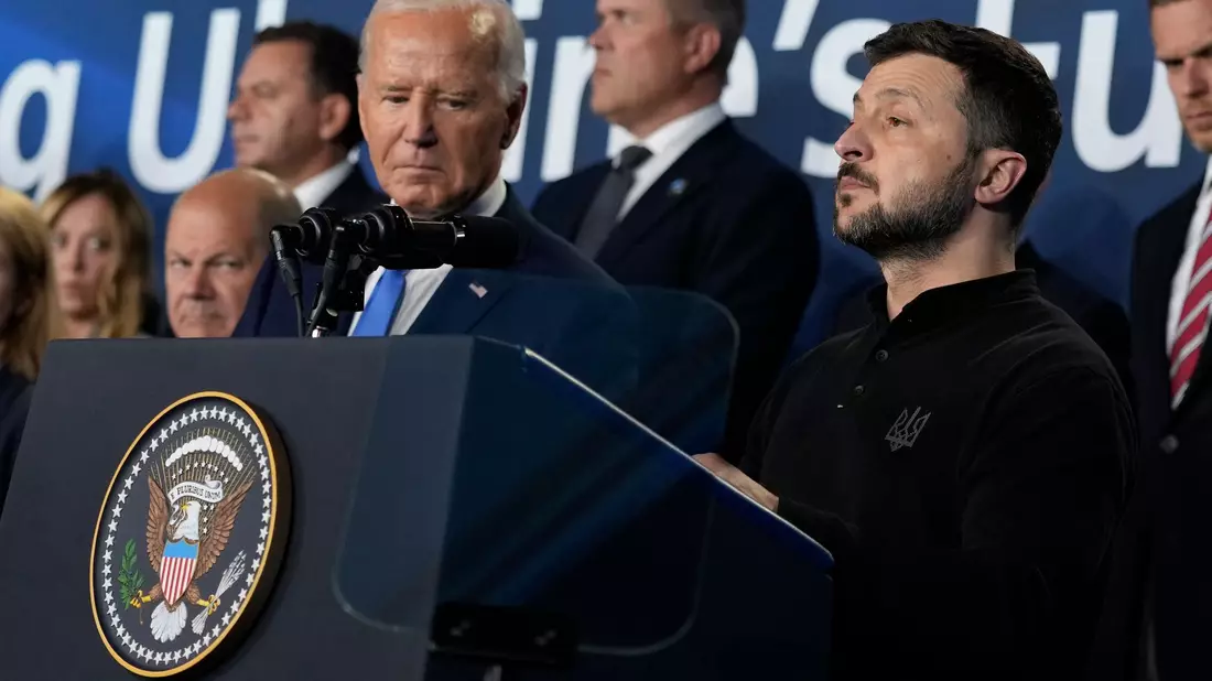 US-Präsident Joe Biden und der Präsident der Ukraine Wolodymyr Selenskyj (Archivbild) - Bild: Susan Walsh/AP/dpa