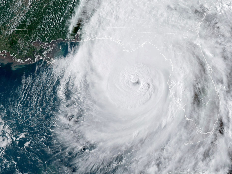 Hurrikan «Helene» vor der Westküste des US-Bundesstaates Florida gewinnt an Stärke. - Foto: Uncredited/National Oceanic and Atmospheric Administration/AP/dpa