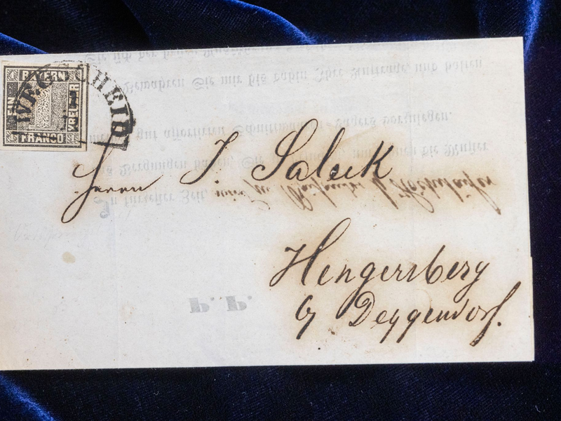 Der «Schwarze Einser» war die erste Briefmarke in Deutschland.  - Foto: Helmut Fricke/dpa