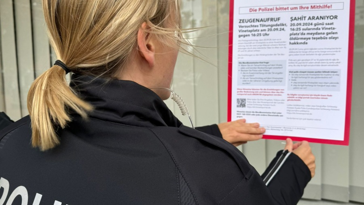 POL-KI: 240927.1 Kiel: Kriminalpolizei sucht weitere Zeugen nach versuchtem Tötungsdelikt (Folgemeldung zu 240923.1 & 240923.5) - Foto: presseportal.de