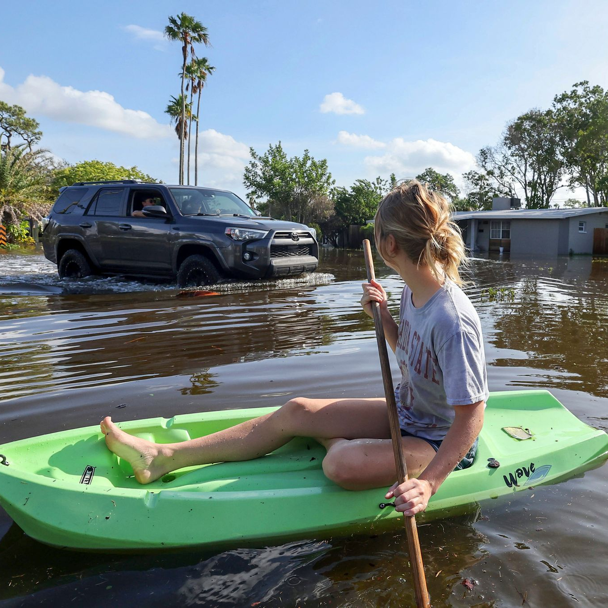«Helene» bringt katastrophale Überschwemmungen.  - Foto: Mike Carlson/FR155492 AP/AP/dpa