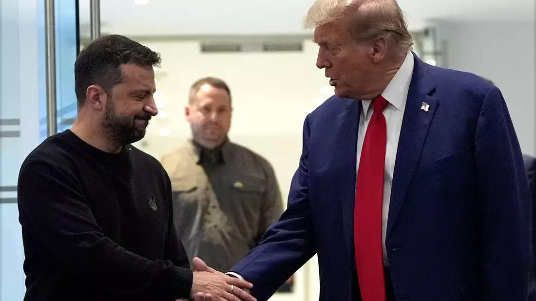 Selenskyj bangt nach Trumps Sieg um die Unterstützung der USA für sein Land. (Archivbild) - Bild: Julia Demaree Nikhinson/AP/dpa