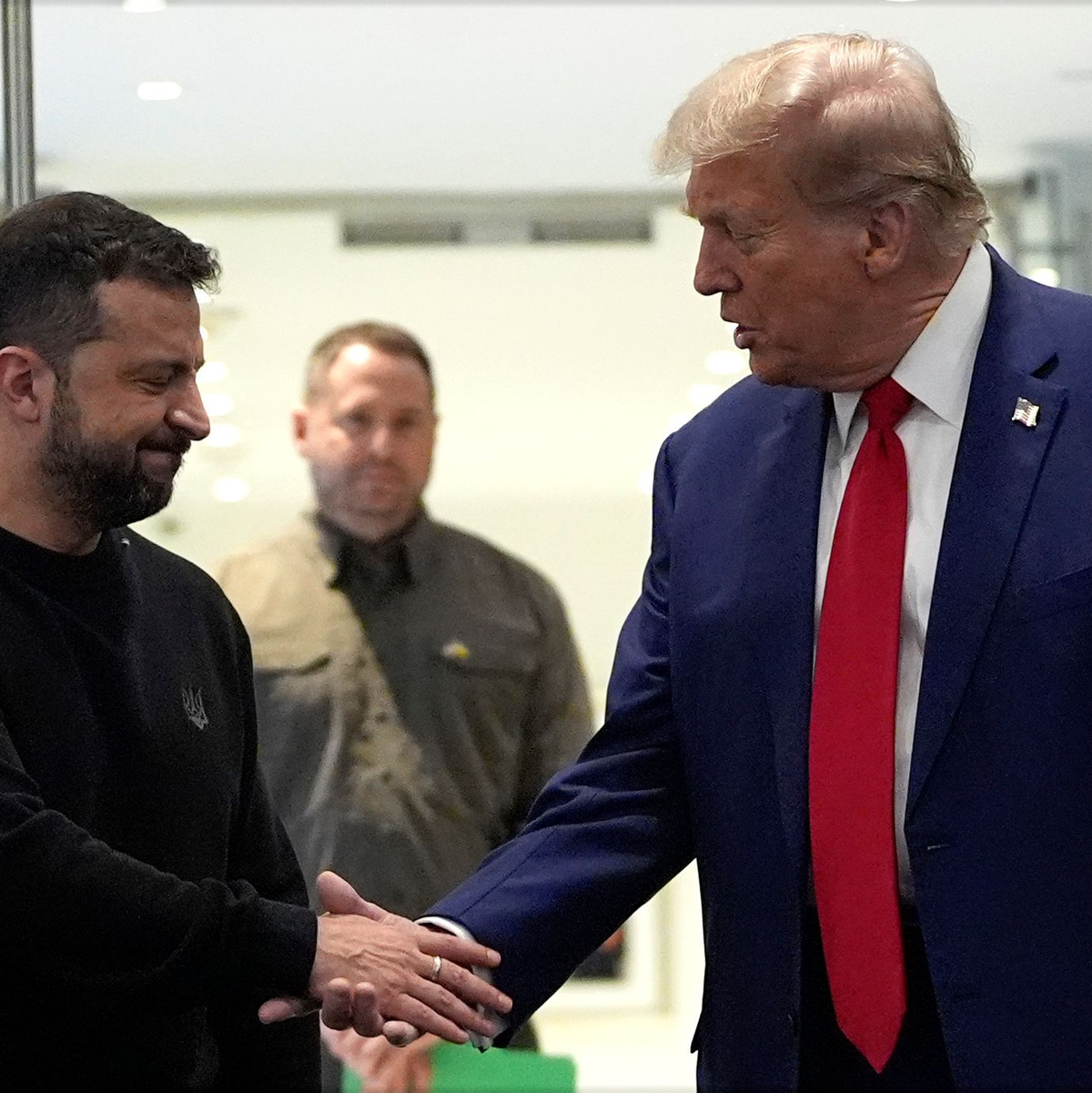 Trump und Selenskyj treffen sich in New York. - Foto: Julia Demaree Nikhinson/AP/dpa