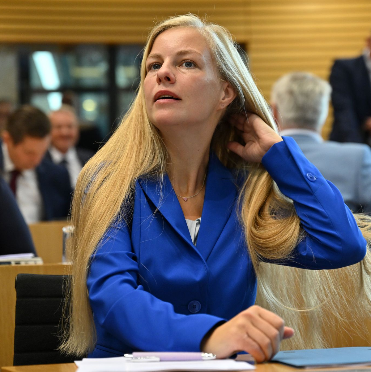 Die Thüringer AfD-Fraktion lässt ihre Abgeordnete Wiebke Muhsal für das Amt der Landtagspräsidentin kandidieren. - Foto: Martin Schutt/dpa