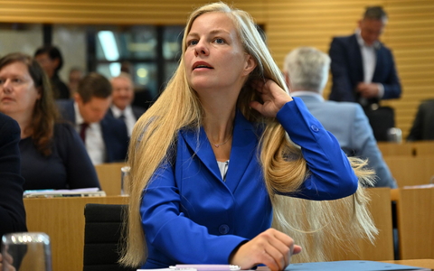 Die Thüringer AfD-Fraktion lässt ihre Abgeordnete Wiebke Muhsal für das Amt der Landtagspräsidentin kandidieren. - Foto: Martin Schutt/dpa