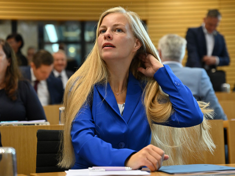 Die Thüringer AfD-Fraktion lässt ihre Abgeordnete Wiebke Muhsal für das Amt der Landtagspräsidentin kandidieren. - Foto: Martin Schutt/dpa