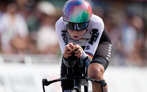 Antonia Niedermaier konnte beim Einzelzeitfahren der WM nicht ihre Topleistung abrufen. - Foto: Peter Dejong/AP/dpa