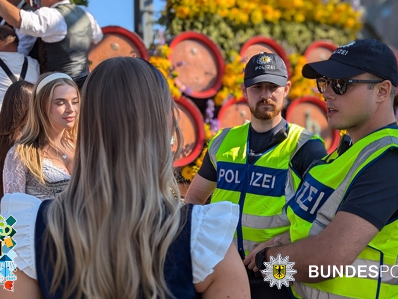 Bundespolizeidirektion München: Bundespolizei zieht positive Halbzeitbilanz des Einsatzes zum 189. Münchner Oktoberfest - Foto: presseportal.de