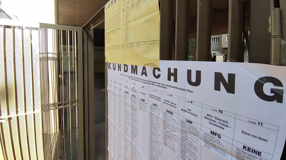 Österreichisches Wahllokal am 29.09.2024 - Bild: über dts Nachrichtenagentur