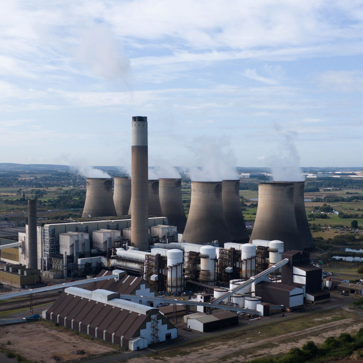Großbritanniens letztes Kohlekraftwerk in Ratcliffe-on-Soar südwestlich von Nottingham wird geschlossen. - Foto: Jacob King/PA Wire/dpa