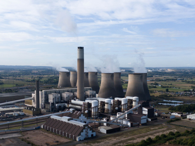 Großbritanniens letztes Kohlekraftwerk in Ratcliffe-on-Soar südwestlich von Nottingham wird geschlossen. - Foto: Jacob King/PA Wire/dpa