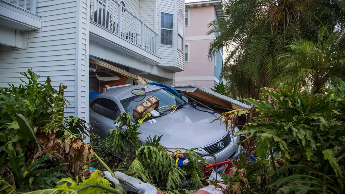 Der Hurrikane «Helene» war der stärkste, der je die Nordwestecke Floridas traf. - Bild: Luis Santana/Tampa Bay Times via AP/dpa
