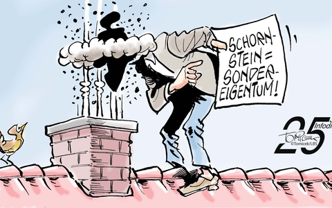 Schornstein gehört allen / Auch wenn er nur von einem Eigentümer genutzt wird - Foto: presseportal.de
