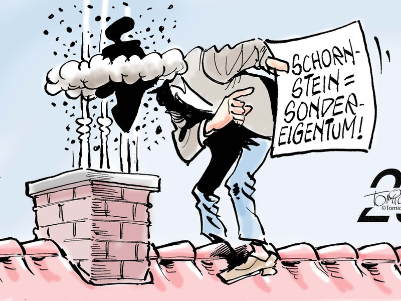 Schornstein gehört allen / Auch wenn er nur von einem Eigentümer genutzt wird - Foto: presseportal.de