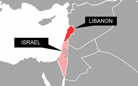 Karte von Israel und Libanon (Archiv) - Foto: über dts Nachrichtenagentur Karte von Israel und Libanon (Archiv) - Foto: über dts Nachrichtenagentur