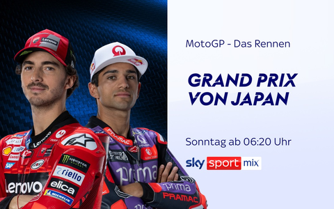 Nur noch fünf Rennen bis zur Entscheidung: Der MotoGP(TM) Grand Prix von Japan am Wochenende live und exklusiv bei Sky Sport - Foto: presseportal.de