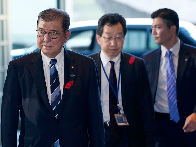 Japans neuer Regierungschef Ishiba steht vor großen Herausforderungen.   - Foto: Hiro Komae/AP/dpa