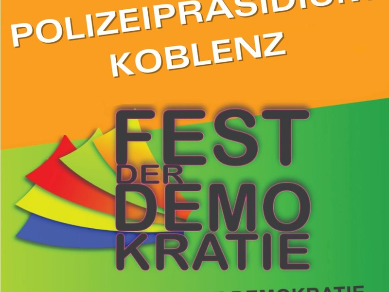 POL-PPKO: Koblenz feiert die Demokratie - feiern Sie mit uns! - Foto: presseportal.de