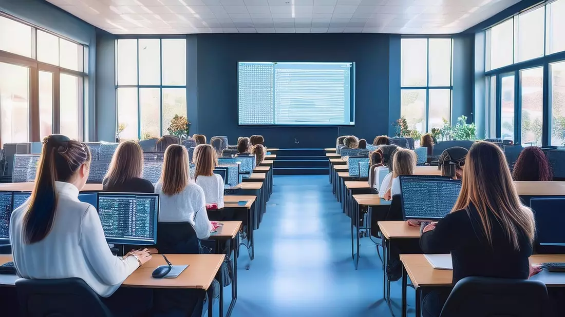 Ein Raum voller Informatikerinnen. Das kenne ich aus dem Alltag nicht. / HPI beleuchtet Tech-Themen und Diversität. / empowerHER+ Konferenz am 14. und 15. November 2024 - Bild: presseportal.de