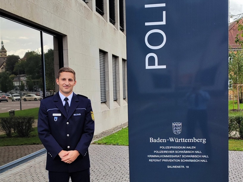 POL-AA: Polizeirat Tobias Ostermann wird neuer Leiter des Polizeireviers Schwäbisch Hall - Foto: presseportal.de