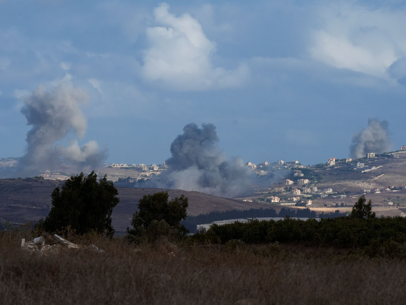 Israels Armee griff in der Grenzregion zum Libanon bisher vor allem aus der Luft an - Foto: Baz Ratner/AP/dpa