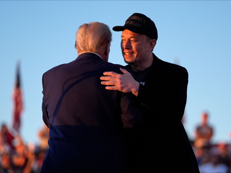 Diese Wahl werde «keine gewöhnliche Wahl», sagt Musk. - Foto: Evan Vucci/AP