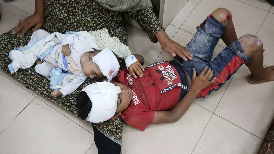 Laut Israels Armee befand sich auf dem Krankenhaus-Gelände eine Kommandozentrale der Hamas. - Bild: Ali Hamad/APA Images via ZUMA Press Wire/dpa