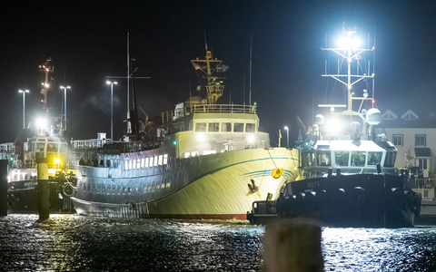 Die «Funny Girl» liegt im Hafen von Büsum. - Foto: Bodo Marks/dpa
