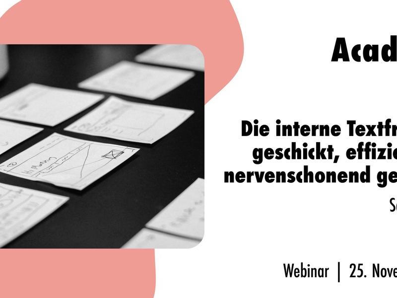 Die interne Textfreigabe geschickt, effizient und nervenschonend gestalten / Ein Webinar der news aktuell Academy - Foto: presseportal.de