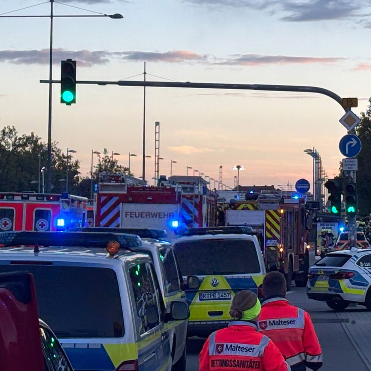 Zur Unfallursache machte die Polizei zunächst keine Angaben. - Foto: vifogra/dpa