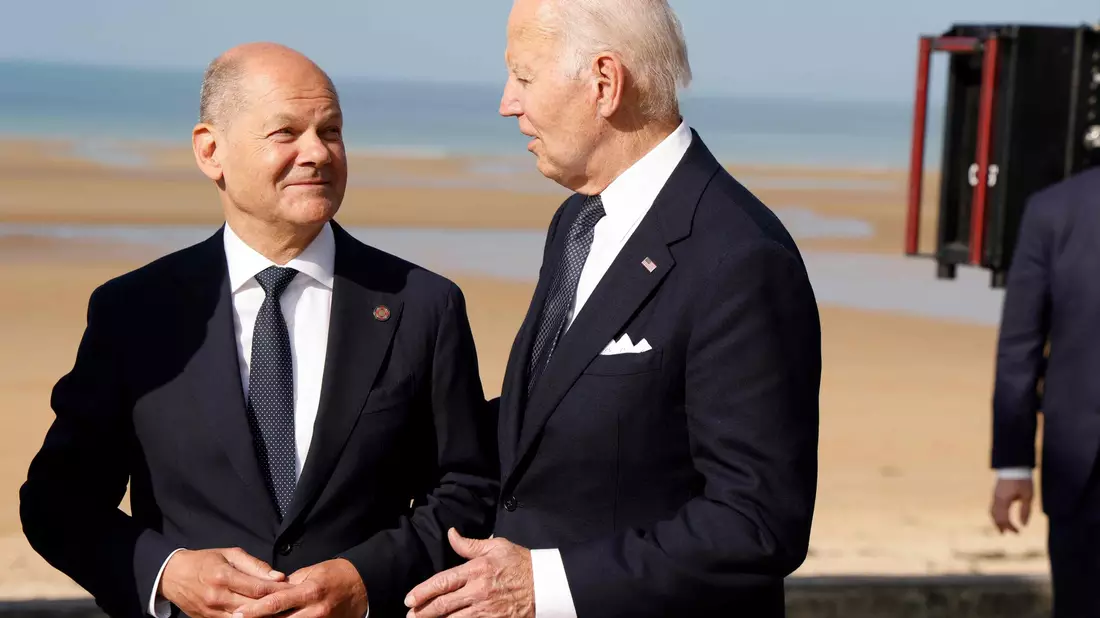 Biden will in Berlin auch Bundeskanzler Scholz treffen. (Archivbild) - Bild: Ludovic Marin/AFP/dpa