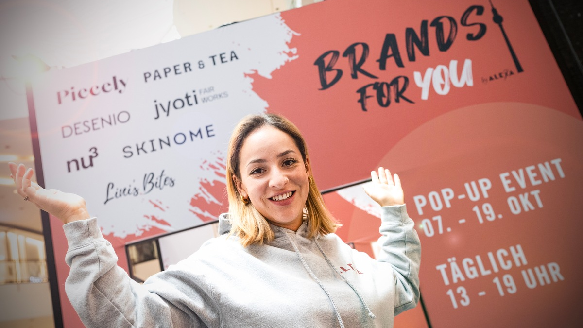 ALEXA inspiriert mit Pop-up-Event BRANDSFORYOU / Marktplatz für junge Brands auf dem deutschen Markt - Foto: presseportal.de