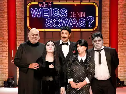 Halloween-Special: Die Addams Family übernimmt bei Wer weiß denn sowas? - Foto: presseportal.de