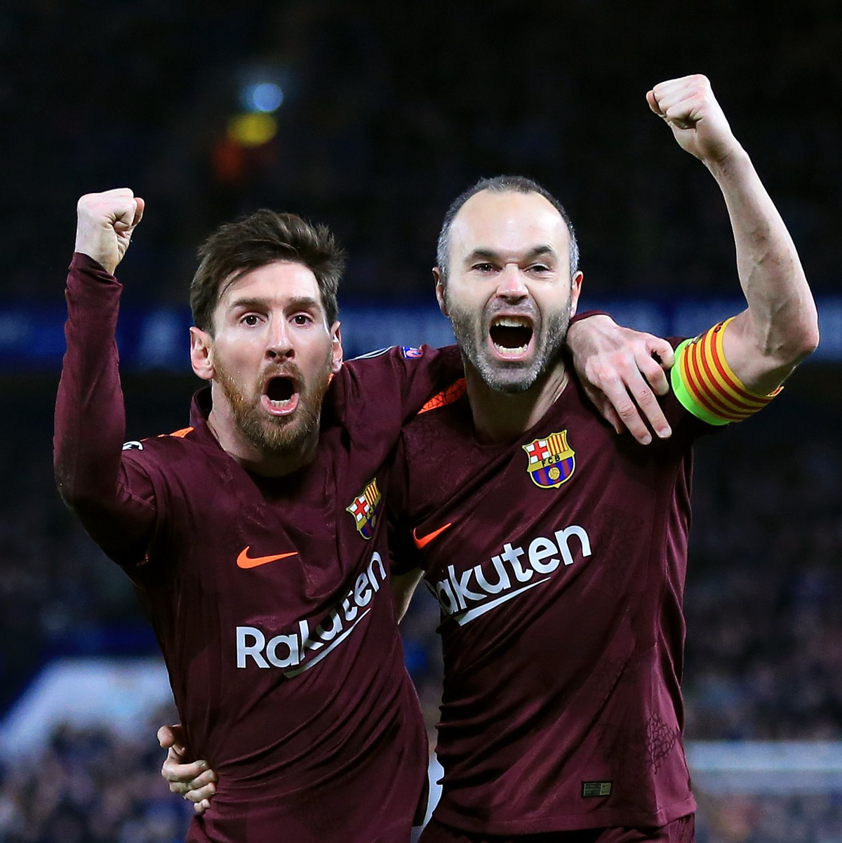 Zwei Große des Weltfußballs: Lionel Messi und Andrés Iniesta - Foto: Nick Potts/PA Wire/dpa