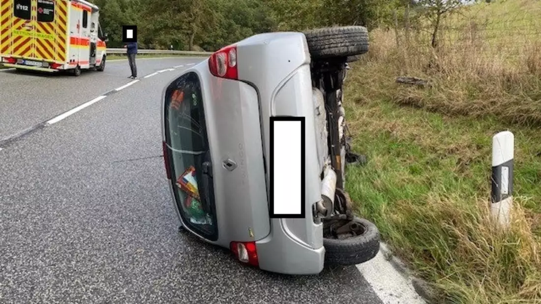 POL-PDKL: PKW-Fahrerin kommt von der Straße ab - Bild: presseportal.de