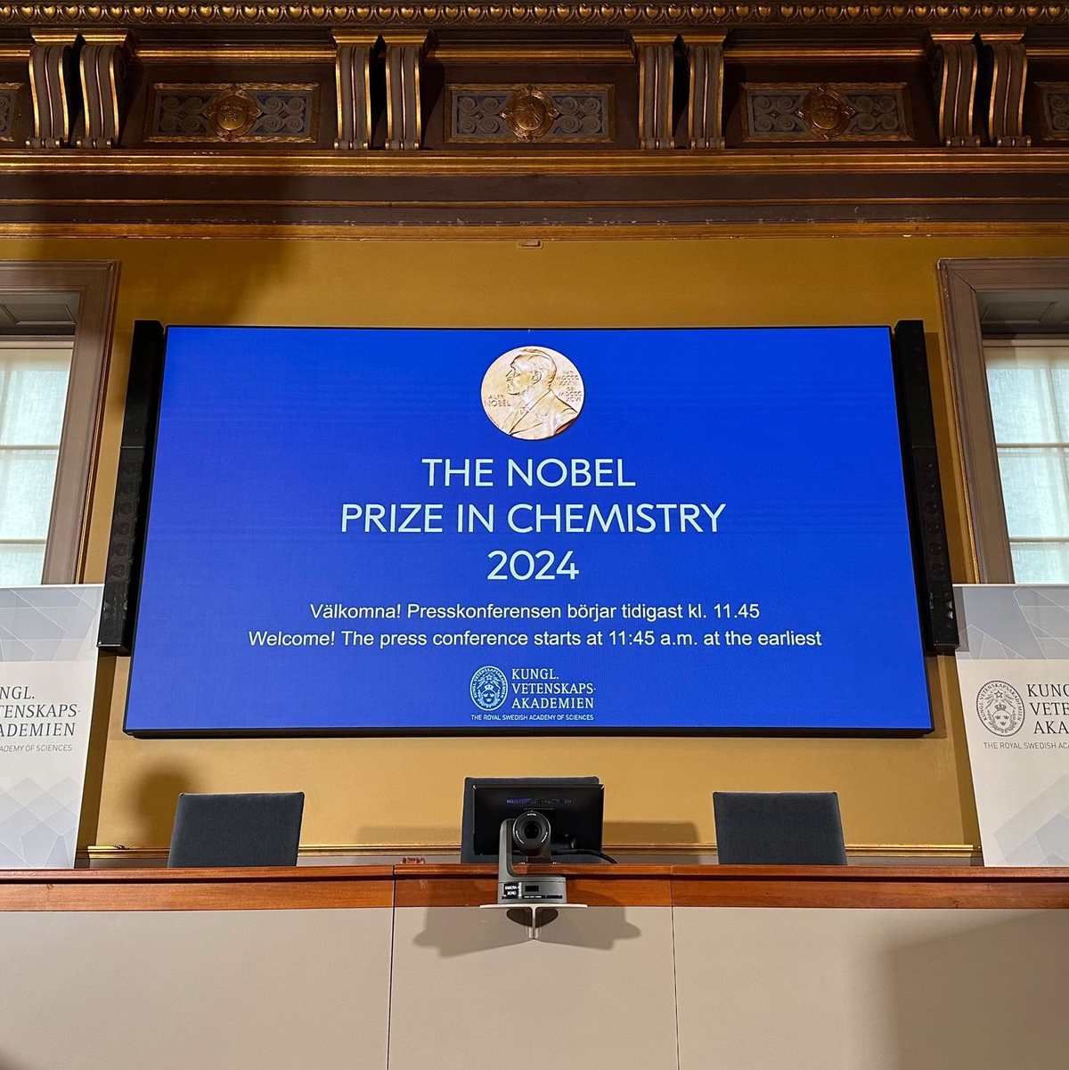 Der Nobelpreis für Chemie geht in diesem Jahr zu einer Hälfte an David Baker (USA), zum anderen Teil zusammen an Demis Hassabis und John Jumper, die beide in Großbritannien arbeiten.  - Foto: Steffen Trumpf/dpa