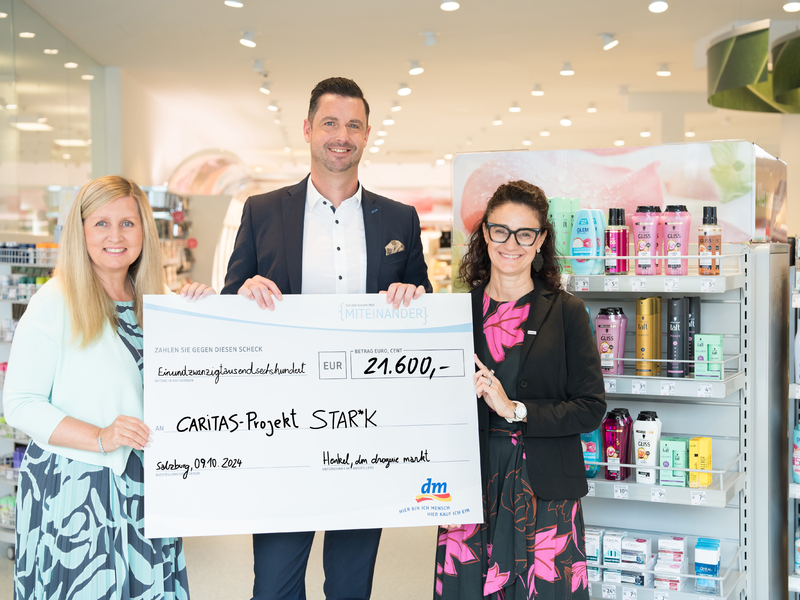 Henkel-Spendenaktion, dm drogerie markt - Foto: dm über pressetext.de