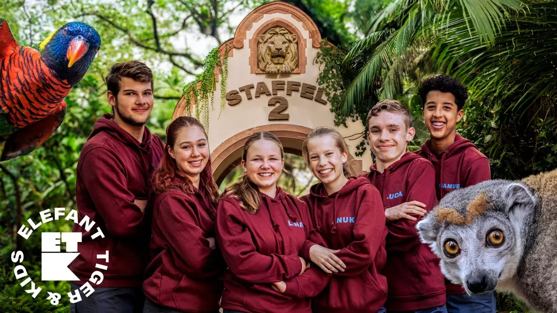 „Elefant, Tiger & Kids“ startet mit zweiter Staffel bei KiKA: Sechs Teens erleben unvergessliche Zeit beim Zoopraktikum - Bild: presseportal.de