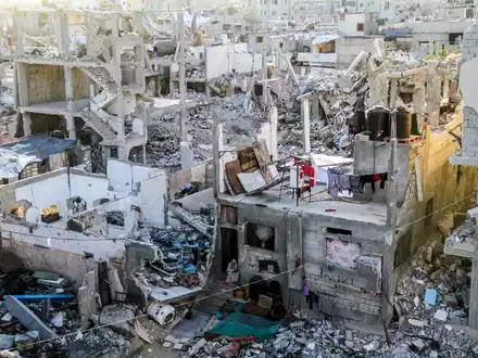 Der Krieg im Gazastreifen bringt seinen Bewohnern Tod und Zerstörung. (Archivbild)  - Foto: Mahmoud Zaki/XinHua/dpa