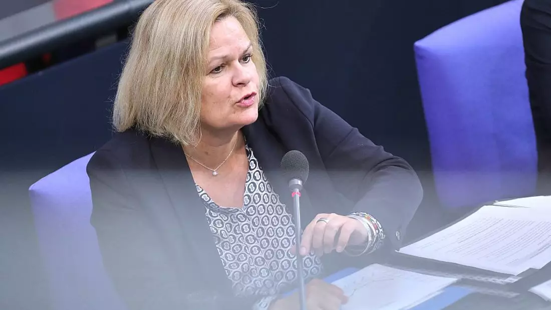 Nancy Faeser am 09.10.2024 - Bild: über dts Nachrichtenagentur