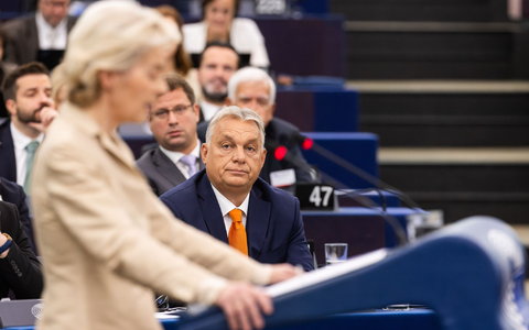 Trotz Differenzen geben wahrten Ungarns Ministerpräsident Vikotr Orban und Kommissionspräsidentin Ursula von der Leyen die Etikette. - Foto: Philipp von Ditfurth//dpa Trotz Differenzen geben wahrten Ungarns Ministerpräsident Vikotr Orban und Kommissionspräsidentin Ursula von der Leyen die Etikette. - Foto: Philipp von Ditfurth//dpa