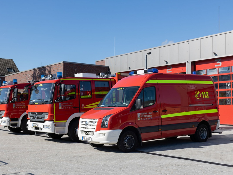 FW-WRN: Eröffnung des neuen Feuerwehrgerätehauses des Löschzugs 3 aus Stockum der Freiwilligen Feuerwehr Werne - Foto: presseportal.de
