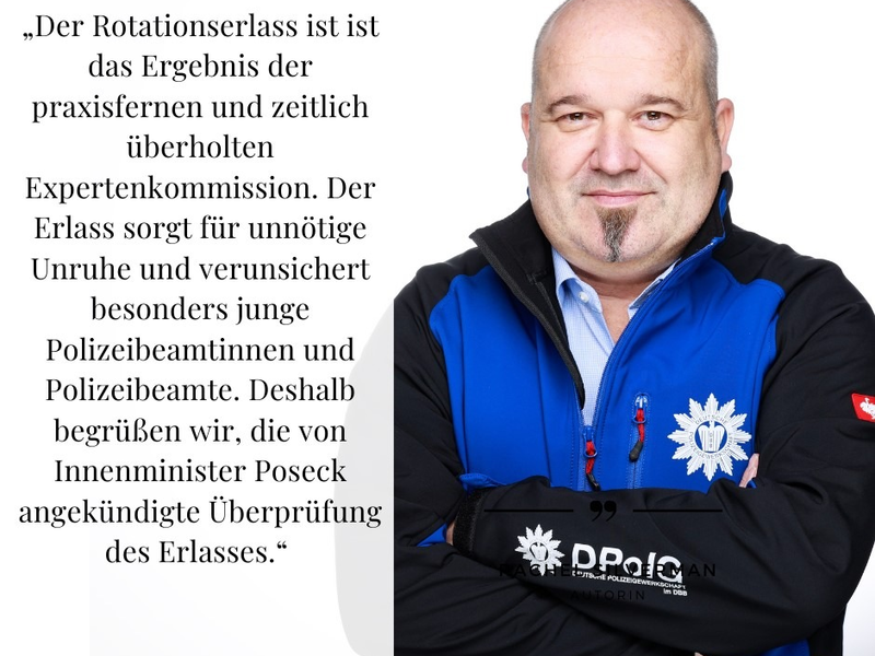 DPolG Hessen: DPolG Hessen begrüßt die Überprüfung des Rotationserlasses durch Staatsminister Dr. Roman Poseck - Foto: presseportal.de
