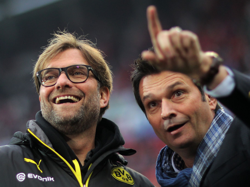 Christian Heidel (r) versteht jürgen Klopps Entscheidung. - Foto: Fredrik Von Erichsen/dpa