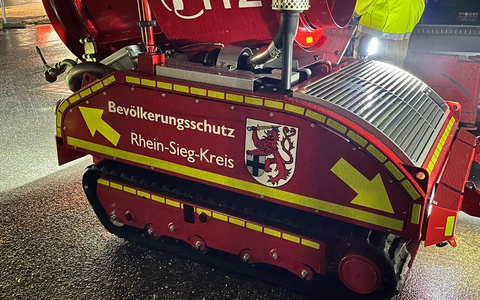 FW-Lohmar: Großübung im Neubau eines Einkaufszentrum mit besonderem Hilfsmittel - Foto: presseportal.de