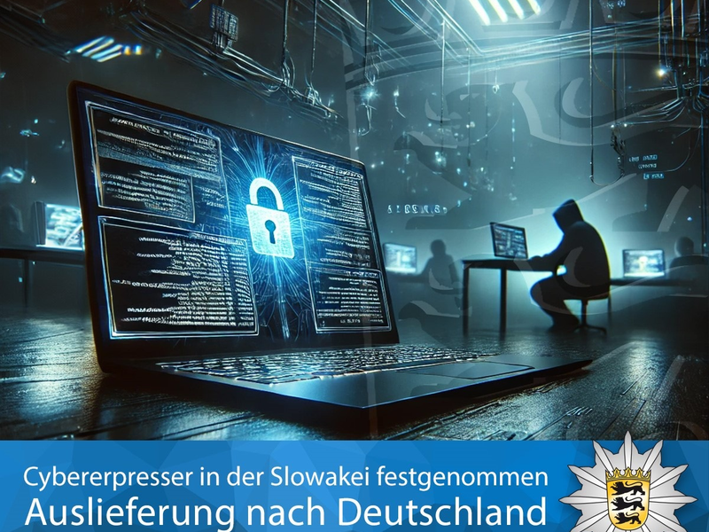LKA-BW: Gemeinsame Pressemitteilung des Cybercrime-Zentrums und des LKA - Mutmaßlicher Cybererpresser des Staatstheaters Stuttgart in der Slowakei festgenommen und nach Deutschland ausgeliefert - Foto: presseportal.de