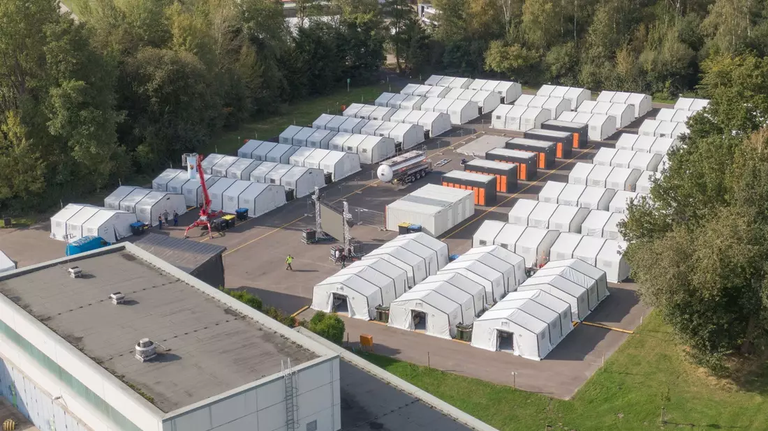 Bundeswehrübung in Rheine - Rundumpaket für die verlegende Truppe im Test - Bild: presseportal.de