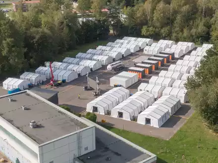 Bundeswehrübung in Rheine - Rundumpaket für die verlegende Truppe im Test - Foto: presseportal.de