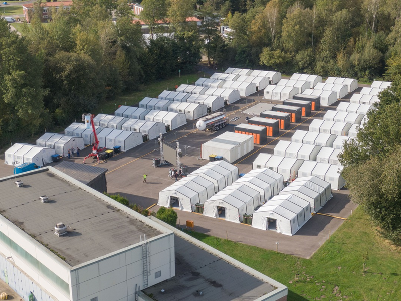Bundeswehrübung in Rheine - Rundumpaket für die verlegende Truppe im Test - Foto: presseportal.de